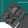 18-Piece Portable Black Stainless Steel Nail Clipper Set