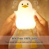 The Purple Tree Acrylonitrile Butadiene Styrene Cute Duck LED Night Lamp, Kids Room Light with Timer, Touch Control, Rechargeable, Seagull Lamp, Gifts
