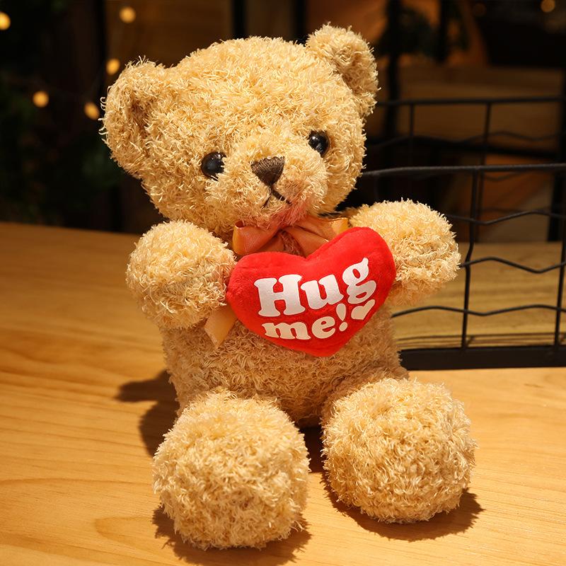 

Love Bear Teddy Bear Doll Plush Toy Hug Heart Bear Doll Ragdoll Valentine s Day Girlfriend Birthday Gift 50cm（0.35kg）