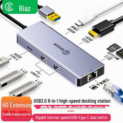 Adaptador Biaz USB-C para HDMI e Conversor de Cabo de Rede para Laptops