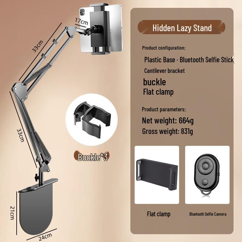 Portable Tablet Stand for Bedside and Desktop Viewing