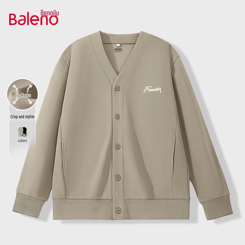 

Baleno Men s V-Neck Letter Print Button Cardigan 3XL