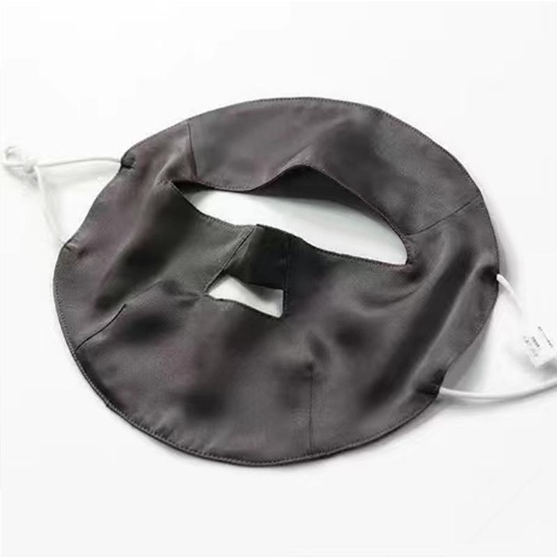 

Маска для лица из шелка тутового дерева Yu Yue с защитой от УФ-лучей: Легкий, Дышащий, Регулируемый Летний Чехол для Женщин. One Size