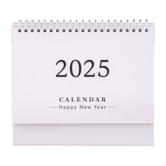 2025 Mini Desk Calendar Daily Planner Flip Calendar To-Do List Memo Pad Time Management Schedule Organizer for Office Home School