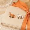 Colorful Design Fox Brooch Pin Exquisite Craftsmanship Enamel Metal Brooch  For Coats Sweaters