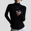 Simple Women's Modal Base Shirt Half-High Neck Pullover Base Shirt Slim-Fit Long Sleeve Stretch T-Shirt