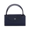 Longchamp Le Pliage Serie einfarbig kurzer Griff Reißverschluss Druckknopf Segeltuch Patchwork Knödeltasche Handtasche kleine Größe Damen marineblau 1621919P68