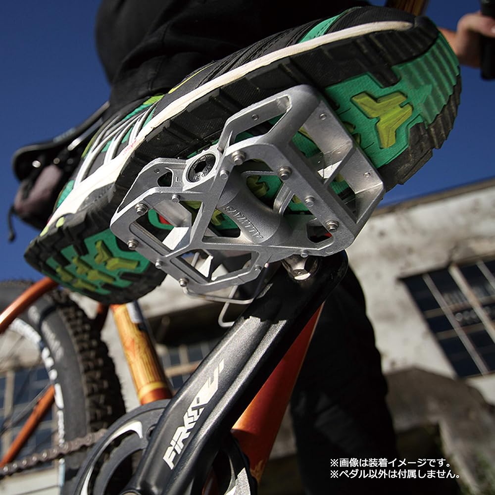 MKS Allways Silver Aluminum Bicycle Pedals for Mountain Bikes