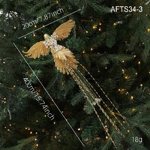 Foam Feather Bird Peacock Bird Decoration Christmas Tree Decoration Feather Pendant Christmas Decorations