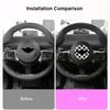 Leather Car Styling Steering Wheel Stickers For Mini Countryman U25 F65 F66 F67 Cooper S E SE J01 EV 2025 2025 3D Dedicated