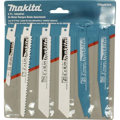 Makita Reciprocating Saw 6 Piece Replacement Blade Set