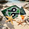 Custom Name Personalized Hannover 96 Football Print Beach Towel, for Trip Camping Beach Party Home Decor, Birthday Gift for Family & Friends