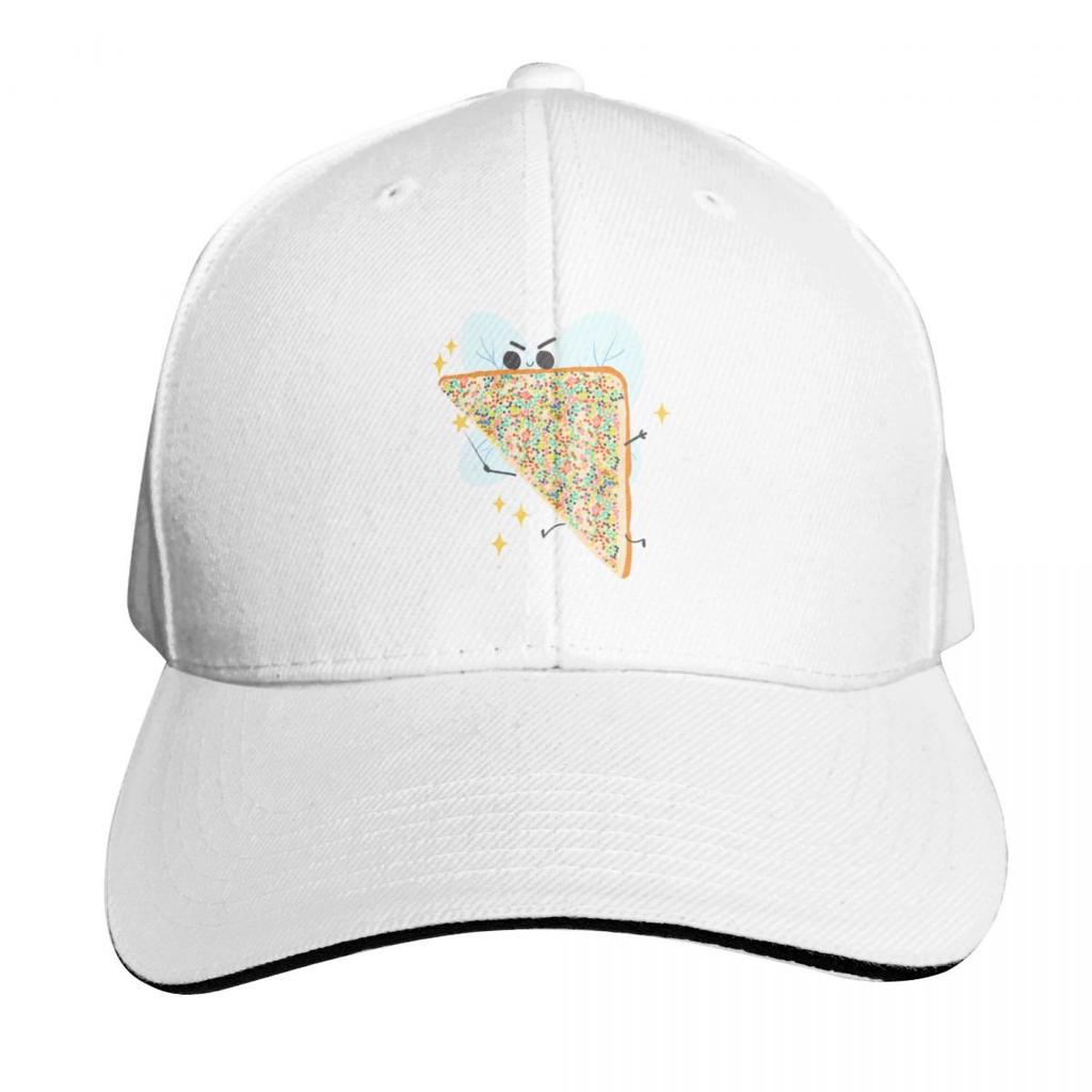 Fairy Bread Slice Cartoon Art Illustration for Fairy Bread Day Baseball Cap Black Sun Hats For Women Unisexs