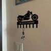 Metal Wall Art Motocross Coat Rack Painted Finish Entryway Organizer Holiday Gift