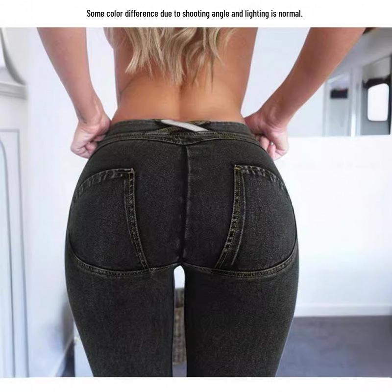 Honey Comfort Mid-Waist Stretch Butt-Lifting Yoga Jeans