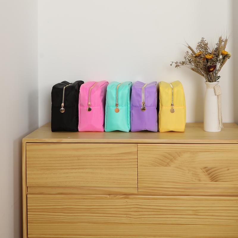 Makeup Bag Make up Pouch Cosmetic Bag Zipper Custom Nylon Cosmetic Bag contact us win gift
