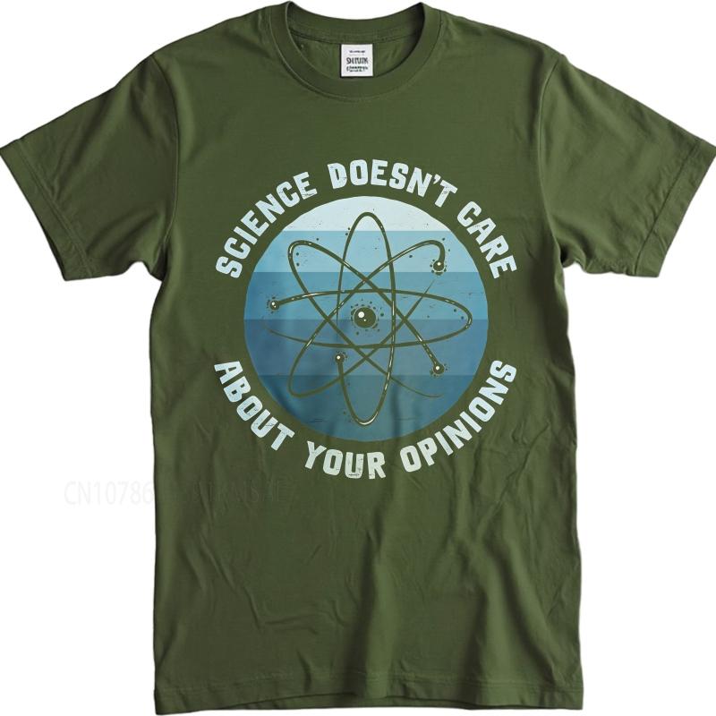 Big size summer Teenagers tshirt Science Doesnt Care About Your Opinions Short Sleeve Comfortable O Neck Tee shirt