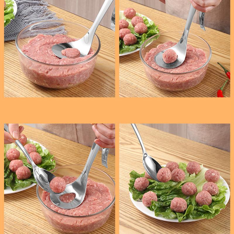 Meatball Maker Spoon Stainless Steel Non-Stick Creative Meatball Maker Cooking Tools Kitchen Gadgets meatball maker 4