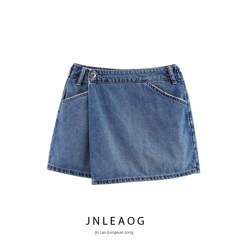 Jnleaog Autumn New Women Clothes Western Style French Style Design Denim Skirted Leggings 8197006