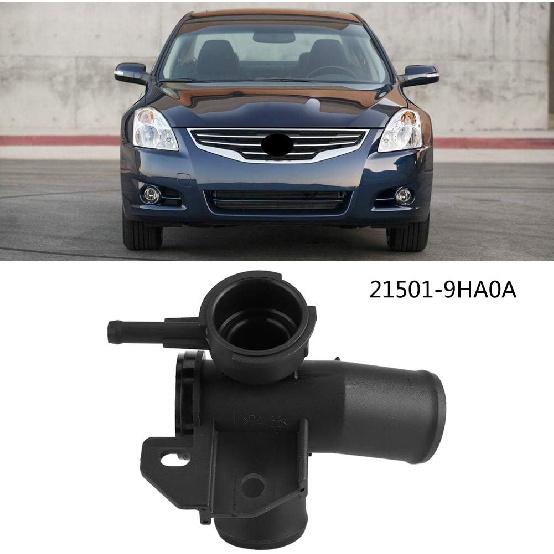 21501-9HA0A Inline Radiator Filler Neck, Keenso Car Radiator Filler Neck Water Outlet Flange for Nissan Altima 2.5L L4 2007-2012