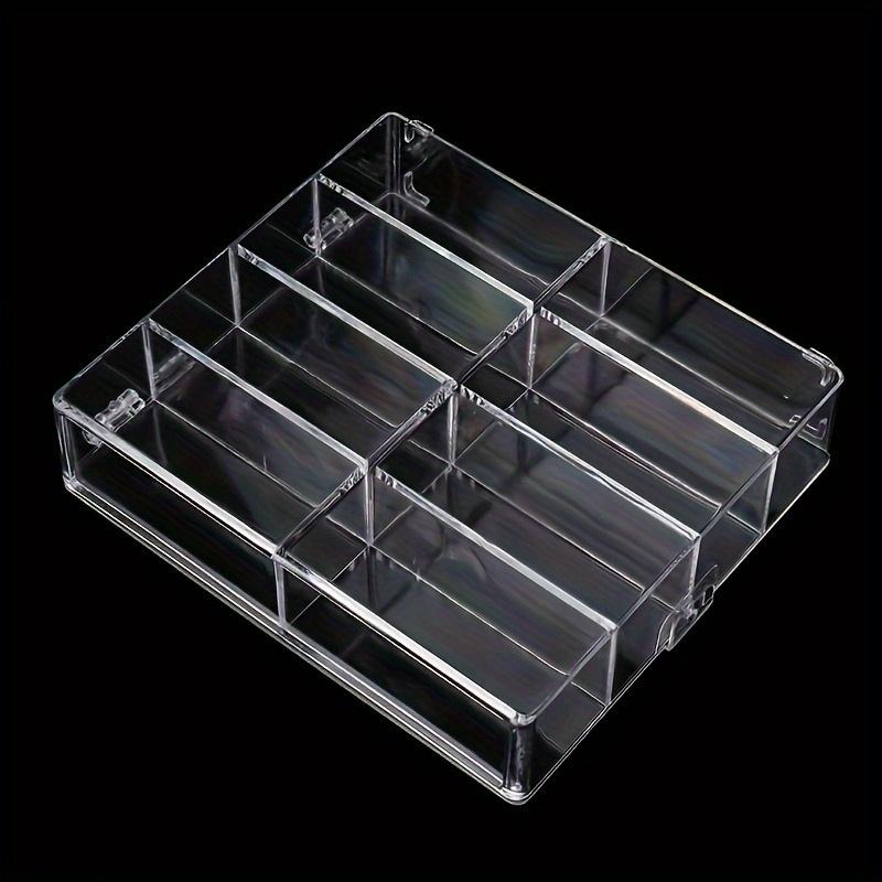 1pc High Quality Acrylic Display Cabinet With 8 Slot Transparent Art Storage Box For Car Model Toy Display Rack Home Accessories