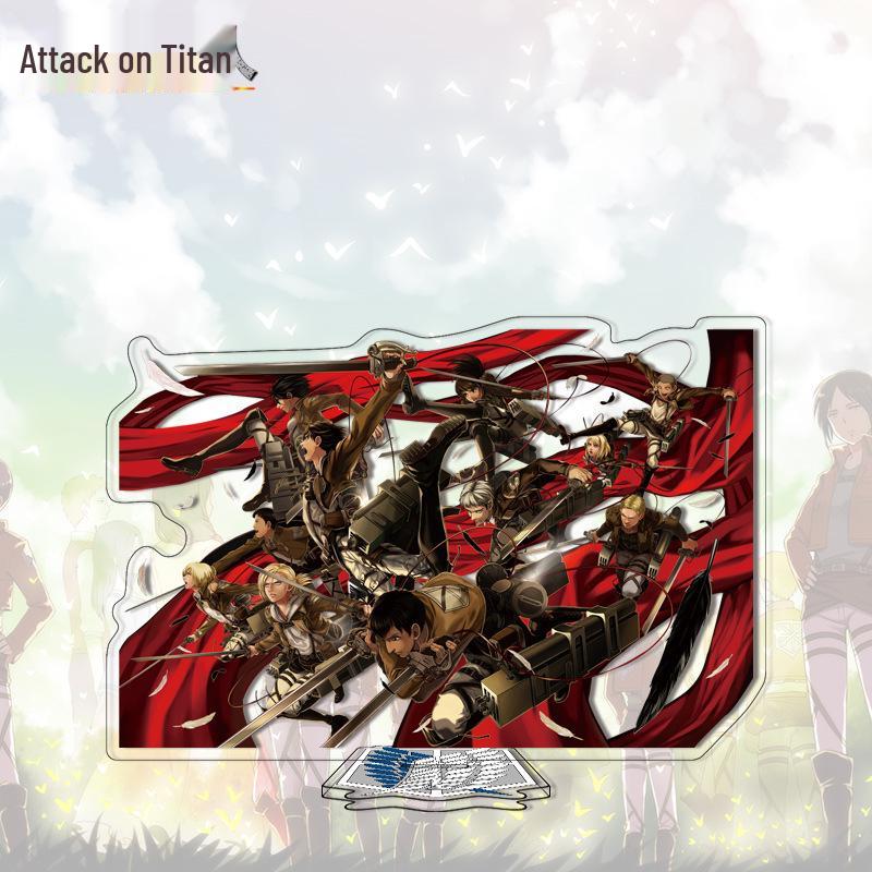 Attack on Titan Anime Acrylic Standee - Cute Cartoon Character Ornament