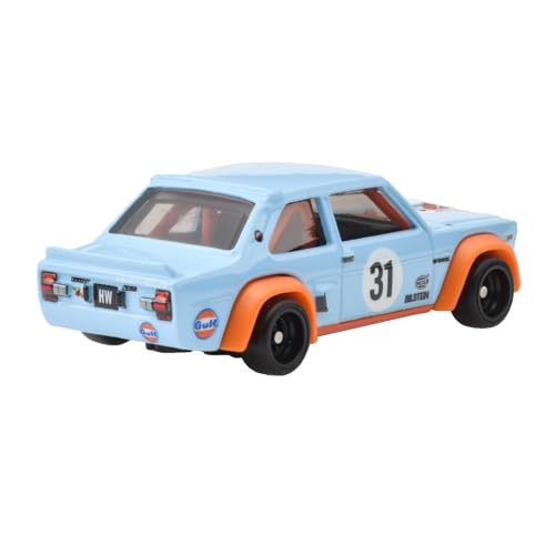 Hot Wheels Premium 2-Pack Lancia Rally 037 / Fiat 131 Abarth Vehicle Toy Diecast Cars for Ages 3 and Up, Blue, HRR81