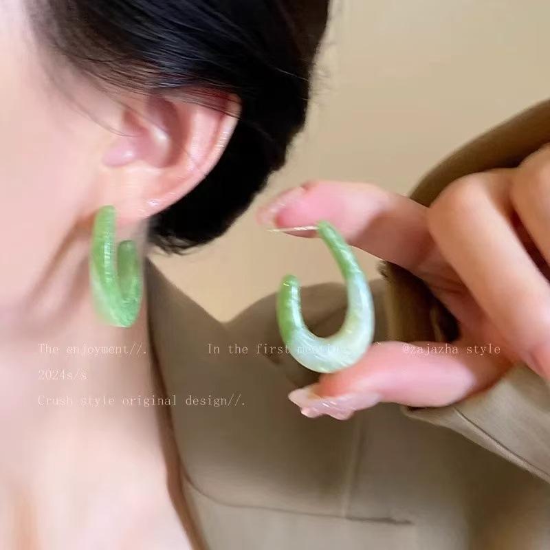 Color Dopamine Earrings, Sweet Super Fairy Temperament, Simple Personality and High Value Niche Earrings
