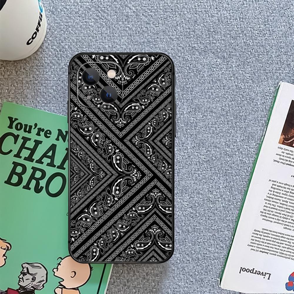 Bandana Fashion Kerchief Phone Case Cover Coque For Iphone Xiaomi Mi Samsung Galaxy Redmi Note A S 11 12 13 14 15 22 23 24 5G Pro Plus Max Fe Ultra