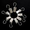100Pcs Hanging Window Curtain Clips Stainless Steel Drapes Clamp Drapery Holdbacks  for Tapestry