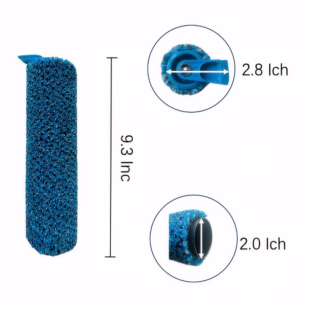 For Shark WW201/WW200/WW201q Hydroduo Cordless Wet Dry Floor Cleaner Vacuum Replacement Main Brush 3 Pack Nylon Plastic