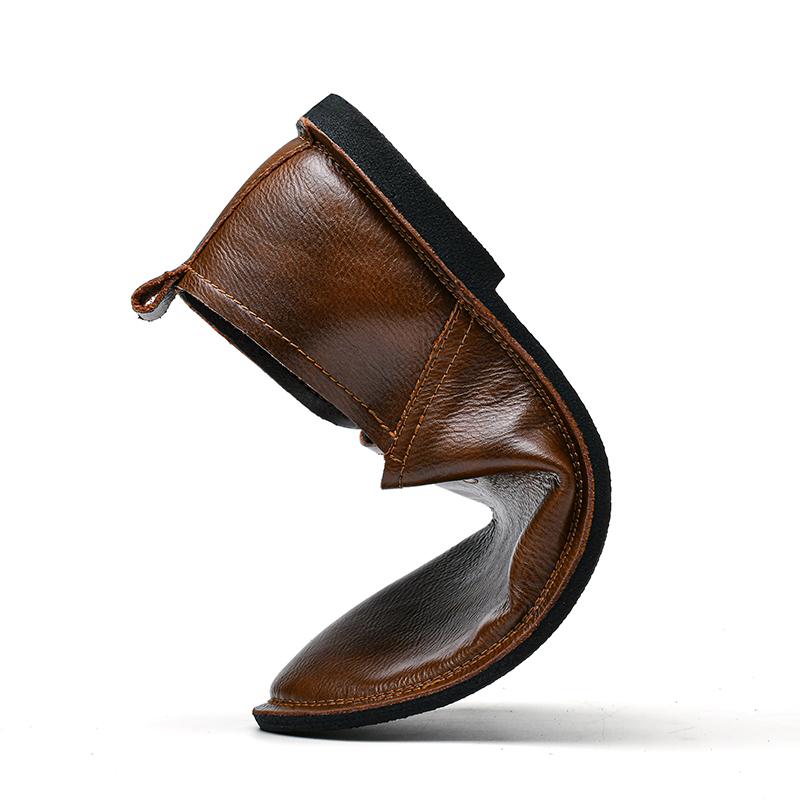 Модные ретро дизайнерские кожаные туфли — фото 4