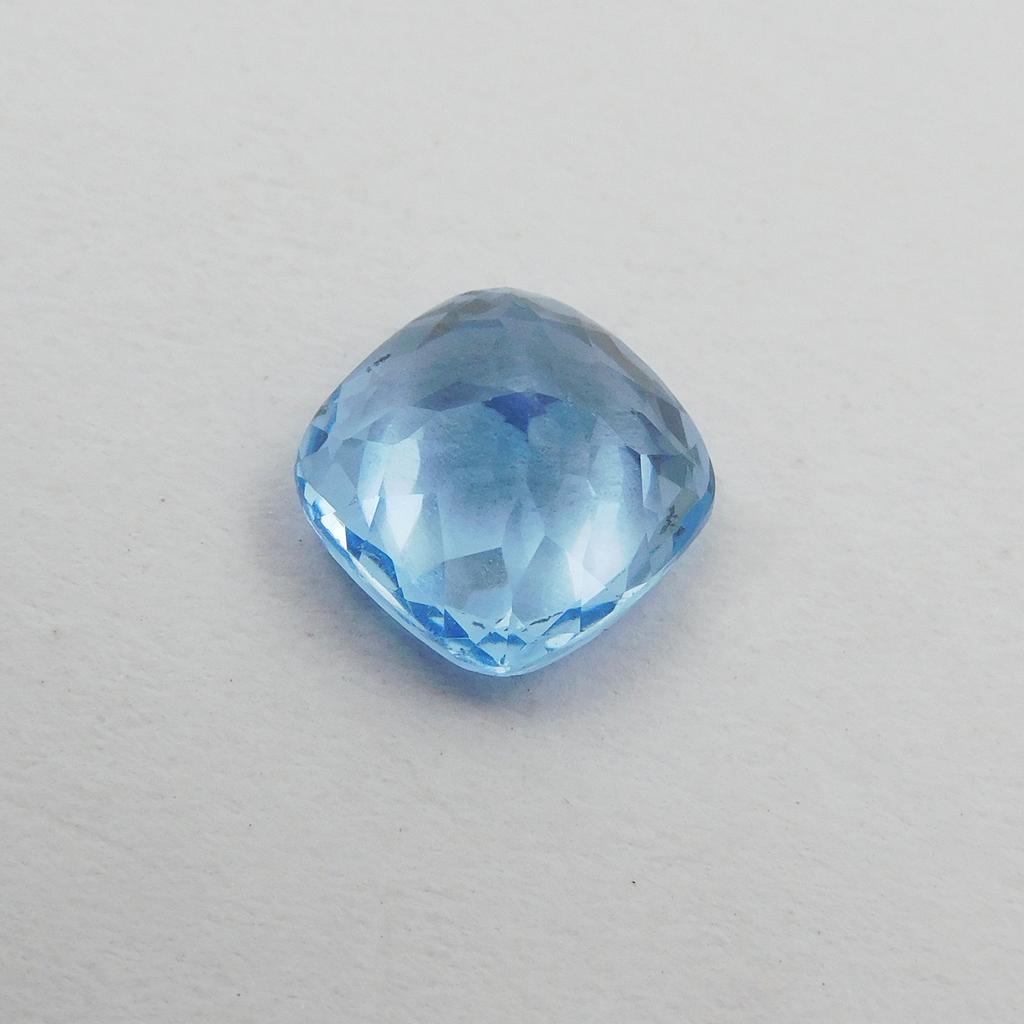 CERTIFIED 3 Ct Natural Blue Sapphire Square Cushion Cut Gemstone From Sri Lanka