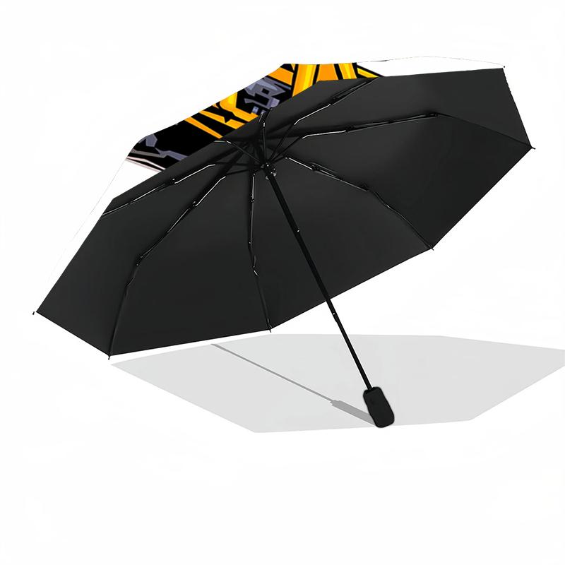 Excavator Theme Automatic Umbrella, Lightweight & Portable, 8 Rib, Perfect for Outdoor Travel, Birthdays, Christmas, Gifts.
