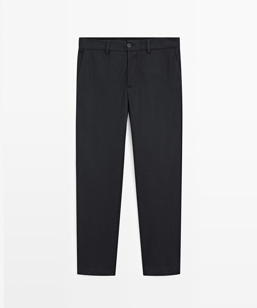 Masimodutti Wool Blend Trousers