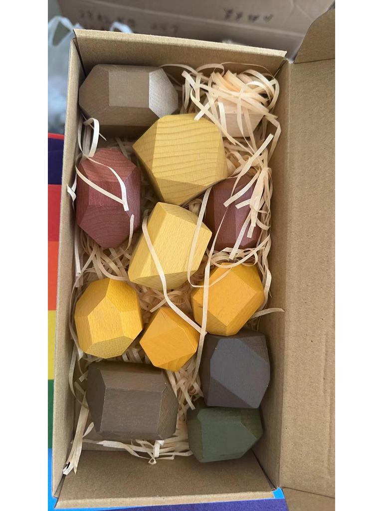 Montessori Stone Stacking Educational Puzzle Blocks for Girls – Early Learning Gift