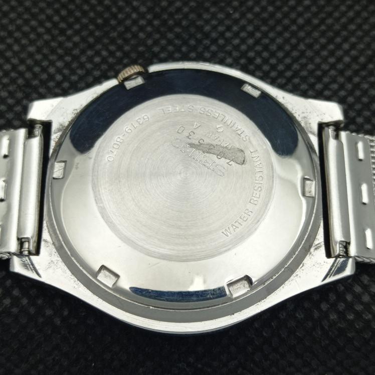 OROLOGIO USATO VINTAGE SEIKO 5 AUTOMATICO 7019A GIAPPONE UOMO QUADRANTE ORIGINALE a413520-2 SKU621b-a413520