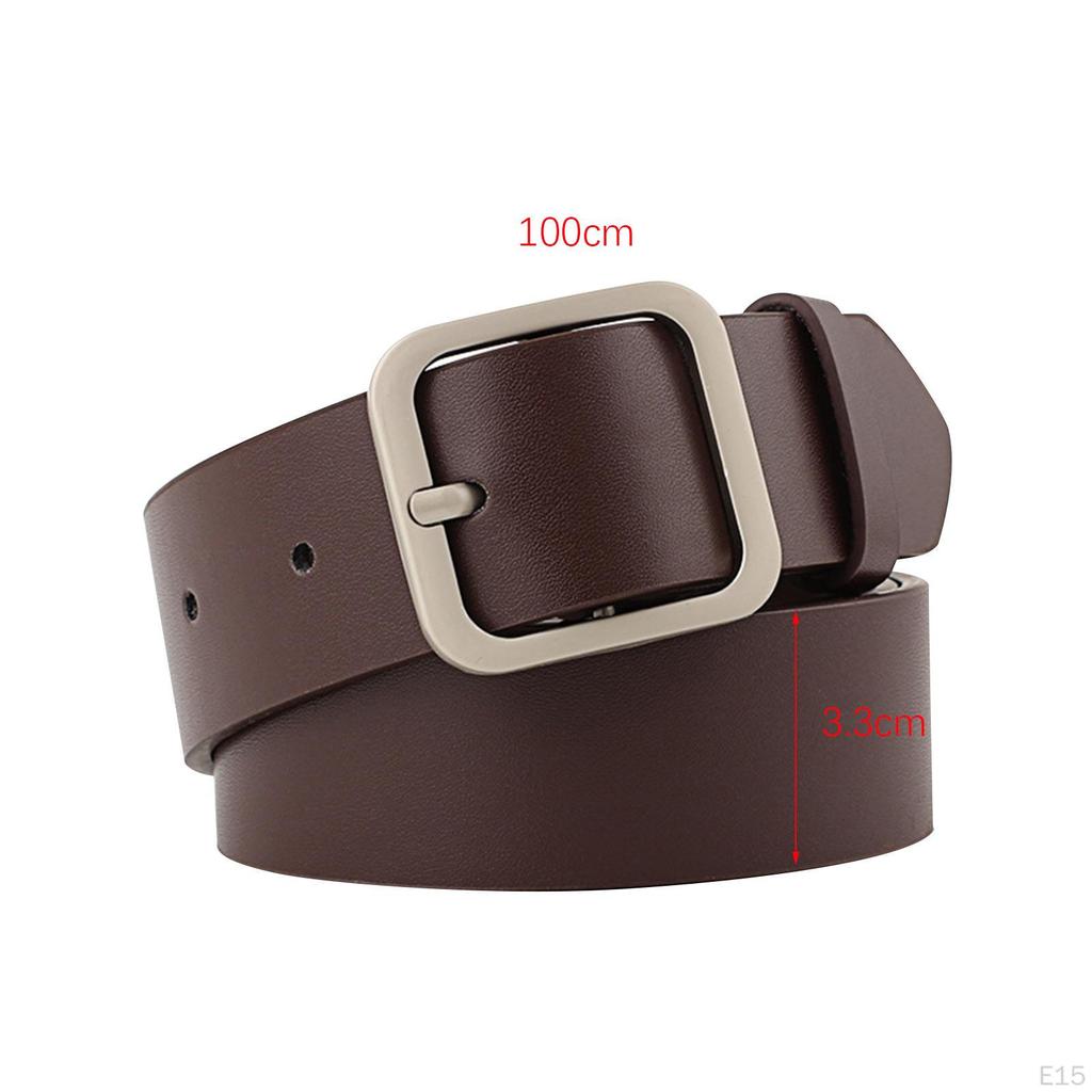 Chic Faux Leather Belt for Women - Stylish Waistband Skirts and Denim