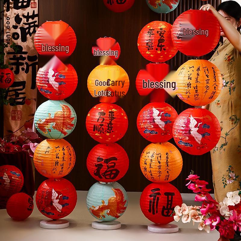 2025 Classic New Year Lantern Decoration for Shops & Malls