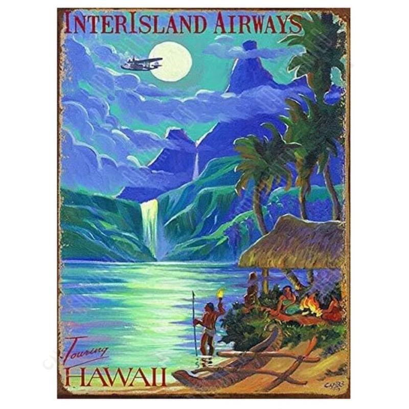 Key West Florida Poster, Tropical Travel Wall Art