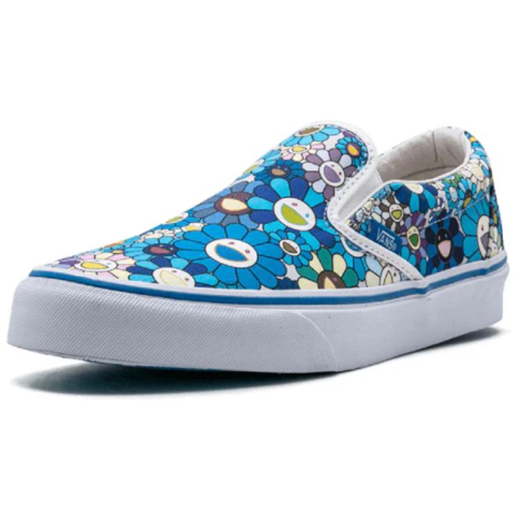 Vans Classic Slip On LX Unisex Sneakers Blue Blue-Flower VN0ZSIGQ9