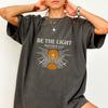 Be The Light Christian Shirt, Matthew 5:14 Faith T-Shirt, Sunrise Beach Tee, Religious Gift for Men and Women, Jesus Apparel