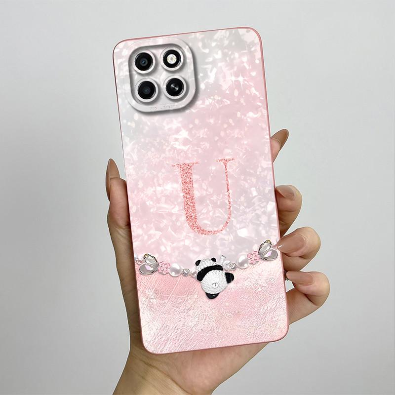 Für Infinix Smart 6 HD Hülle Smart 6HD Handyhülle X6512 Mode Krone Buchstaben Vollpaket Matt Anti-Drop Weiche Schutzhülle