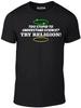 Zu dumm, um Wissenschaft zu verstehen T-Shirt Herren Damen Tops - Lustiges T-Shirt Herren Damen Tops Religion Evolution Gott