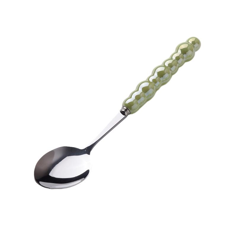 Light Luxury Creative Knife, Fork and Spoon Household Stainless Steel Steak Knife and Fork Western Dessert Spoon Tableware Set High Value