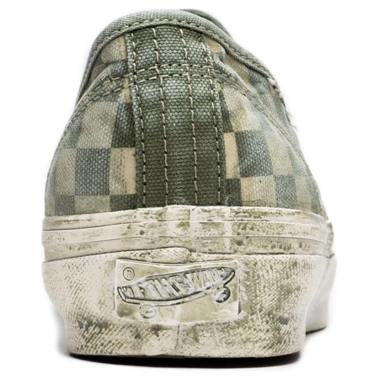 Vans Lx Authentic Reissue 44 Comfortable Versatile Low-Top Skate Shoes Men sneaker Green VN0007QZD6S1