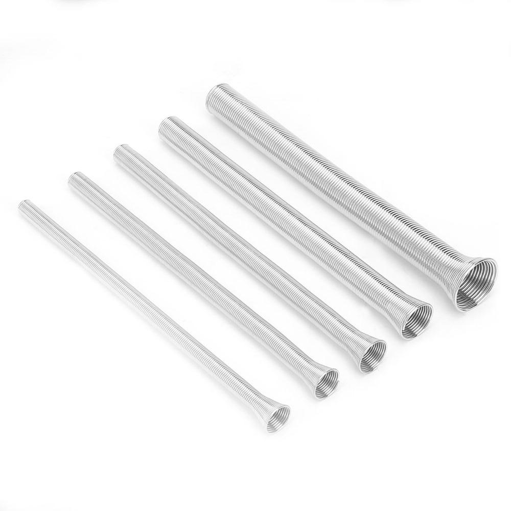 5PCS Thin Wall Compatible Pipe Bending Spring 1/4-5/8 Inch Wire Bending Spring Brass Tubing