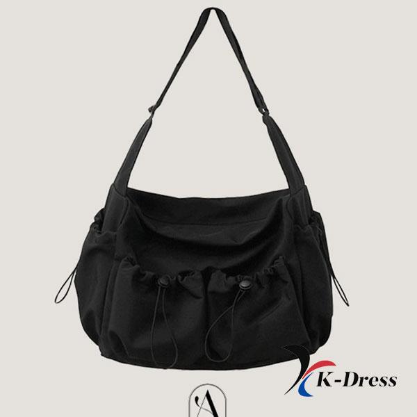 

Полотняна сумка Daily String Canvas (2 кольори) 36x26x17cm чорний