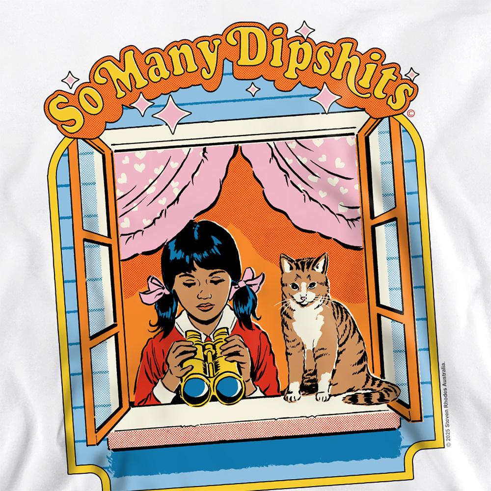 Steven Rhodes Unisex Adult So Many Dipshits Sweatshirt