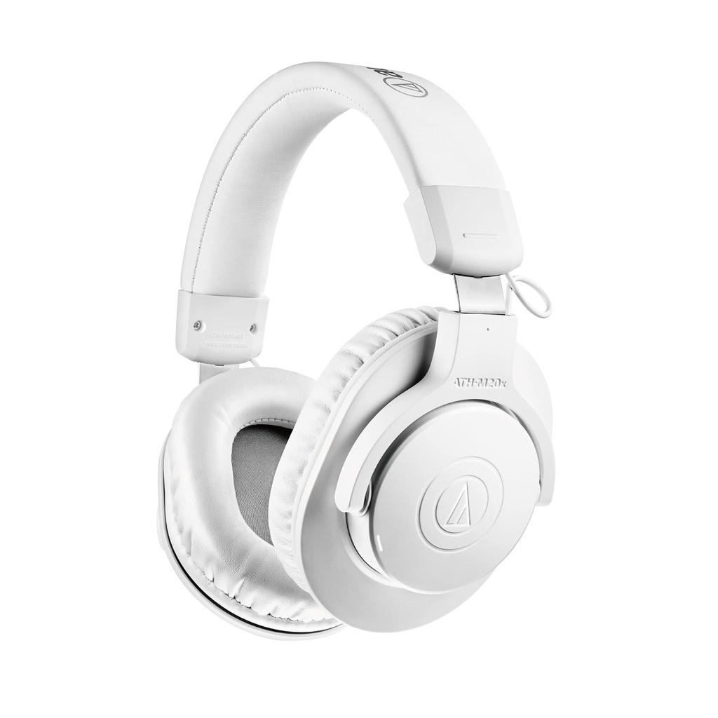 WH Wireless Bluetooth Headphones with Wired 40mm CCAW Voice Coil Lightweight 216g Multipoint Low Latency Up To 60 Hours of Audio-Technica ATH-M20xBT